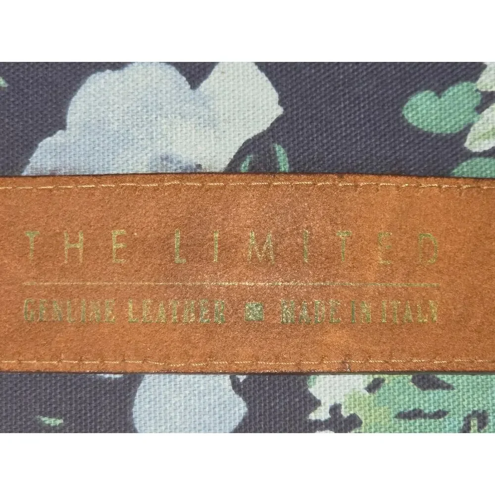 The Limited Genuine Leather Made in Italy Brown Belt Multicolor Stitch